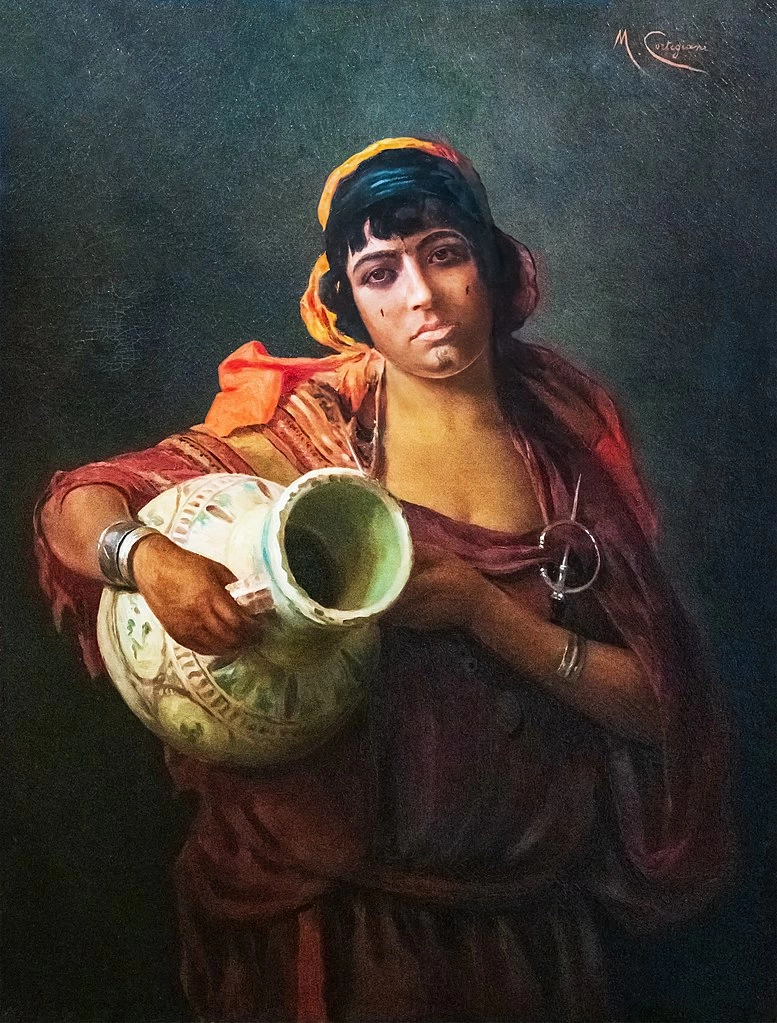 Giovane donna tunisina con un'anfora - Musée des Beaux Arts de Narbonne
